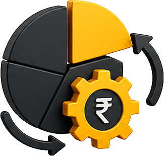 Financial restructuring icon